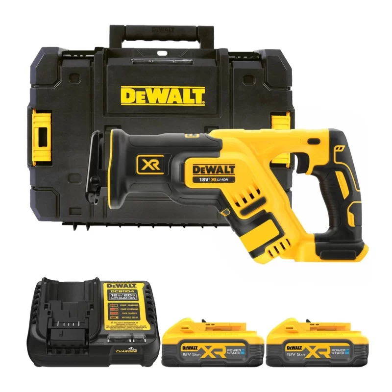 Fierastrau sabie, cu 2 acumulatori, DeWalt DCS367H2T-QW